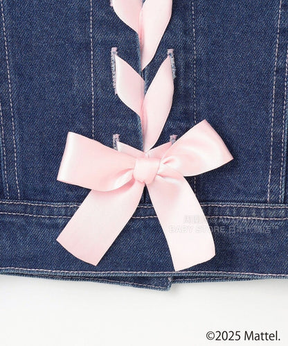 日本童裝 aF#a325 x Barbie 牛仔外套 110-150cm 女童款 秋季 OUTERWEAR