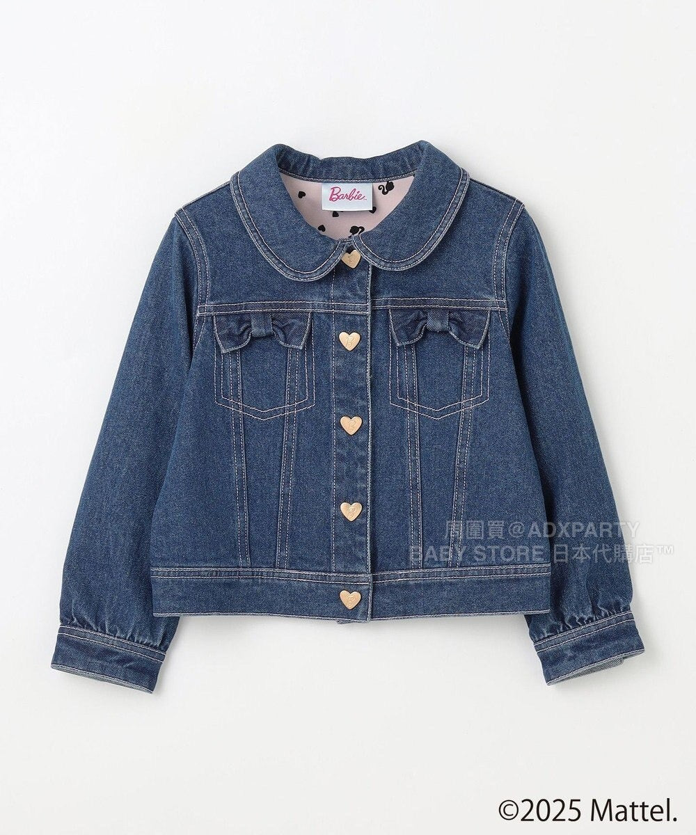 日本童裝 aF#a325 x Barbie 牛仔外套 110-150cm 女童款 秋季 OUTERWEAR