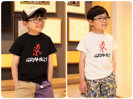 Japanese children's clothing B:MING by BEAMS x Gramicci short-sleeved top 100-150cm boys' summer TOPS 