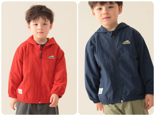 Japanese BEAMS mini waterproof windbreaker 90-150cm for boys, summer outerwear 