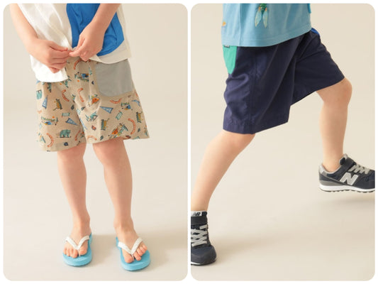 Japanese children's clothing BEAMS mini mesh pocket shorts 90-150cm boys' summer PANTS 