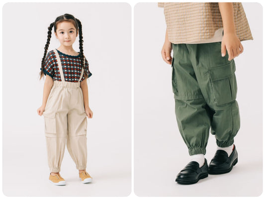 B:MING by BEAMS (Japanese children's clothing) overalls (100-140cm) for boys and girls (summer PANTS) 