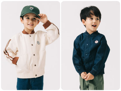 Japanese children's clothing B:MING by BEAMS baseball jacket 100-140cm boys' summer OUTERWEAR 