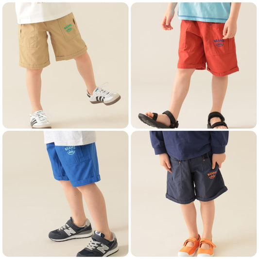 Japanese children's clothing BEAMS mini work shorts 90-150cm boys' summer PANTS 