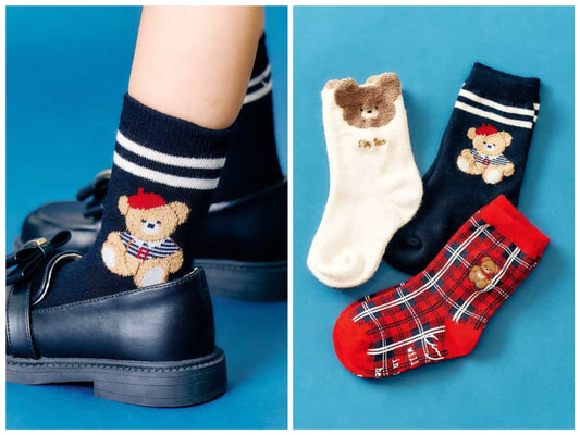 日本直送 apres les cours x tiny bear 襪一對 10-21cm 襪系列