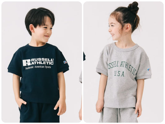B:MING by BEAMS (Japanese children's clothing) [Special Note] Russell Athletic Short-Sleeve Tops (110-140cm) for Boys and Girls Summer 