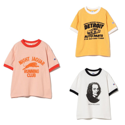 Japanese B:MING by BEAMS RUSSELL ATHLETIC short-sleeved tops (110-130cm) for boys and girls (summer TOPS) 