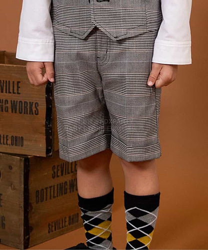 日本童裝 BREEZE 格仔短褲 90-130cm 男童款 冬季 PANTS 面試/宴會/表演