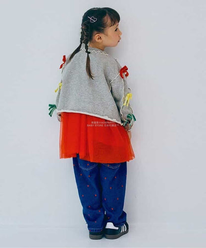 日本童裝 p.premier 蝴蝶結絲帶衛衣 80-140cm 女童款 秋季 TOPS