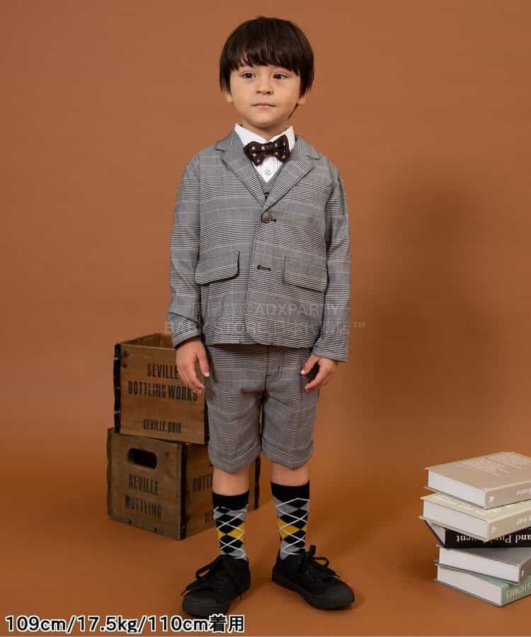 日本童裝 BREEZE 格仔短褲 90-130cm 男童款 冬季 PANTS 面試/宴會/表演