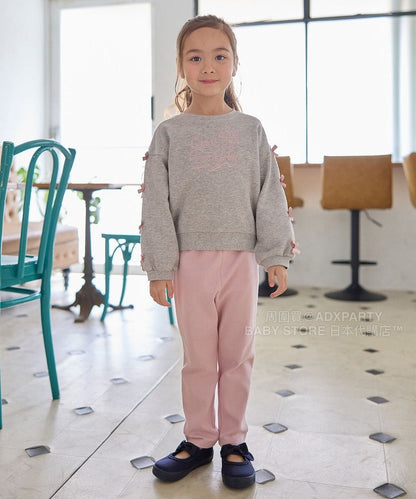 日本童裝 aF#a325 彈力休閒長褲 90-160cm 女童款 秋季 PANTS