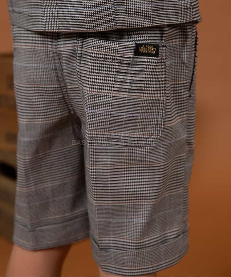 日本童裝 BREEZE 格仔短褲 90-130cm 男童款 冬季 PANTS 面試/宴會/表演