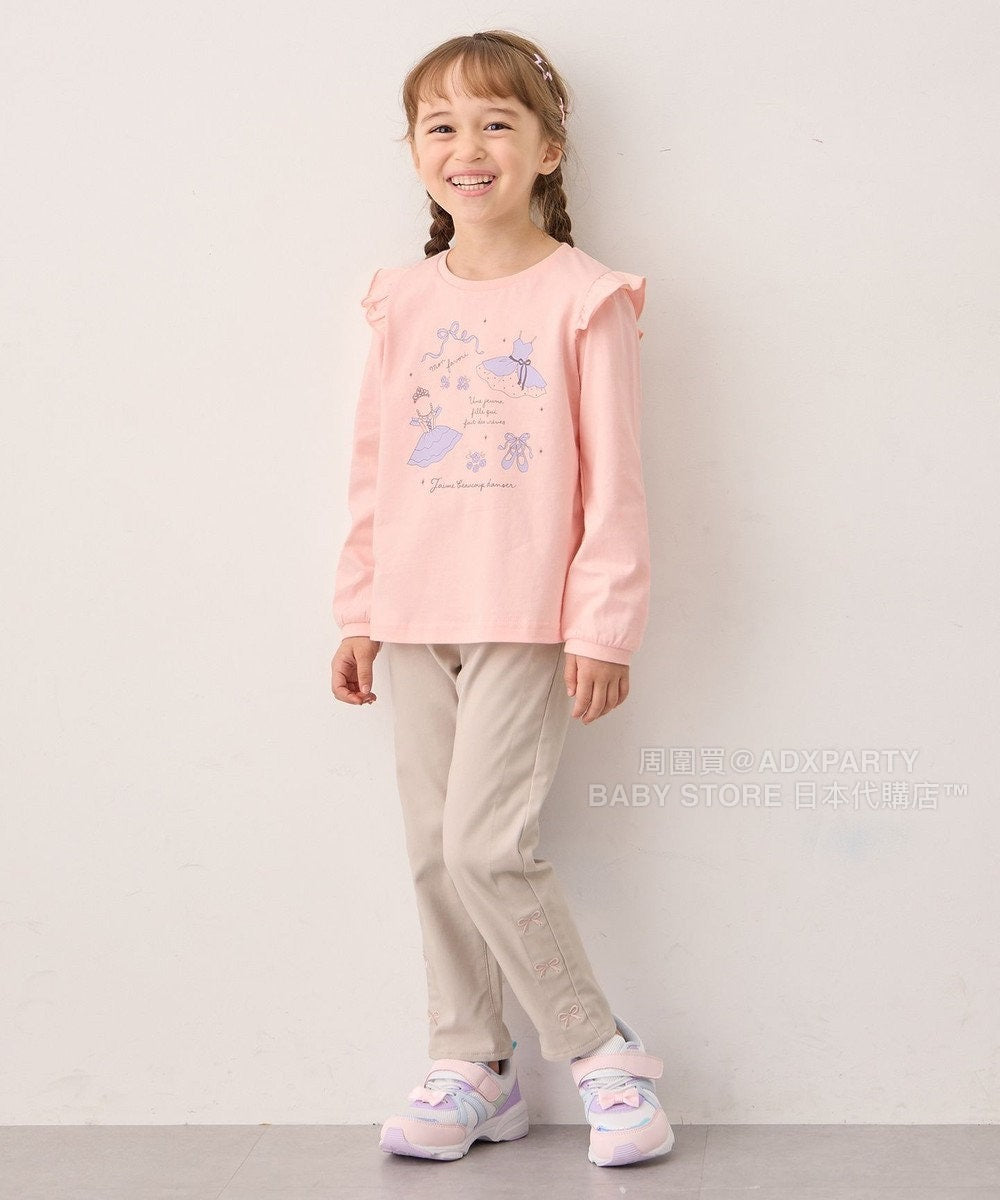 日本童裝 aF#a325 百搭休閒上衣 90-160cm 女童款 秋季 TOPS