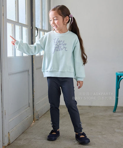 日本童裝 aF#a325 彈力休閒長褲 90-150cm 女童款 秋季 PANTS