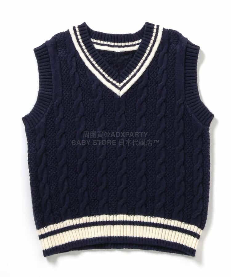 日本童裝 BREEZE 針織背心 90-130cm 男童款 冬季 TOPS 面試/宴會/表演