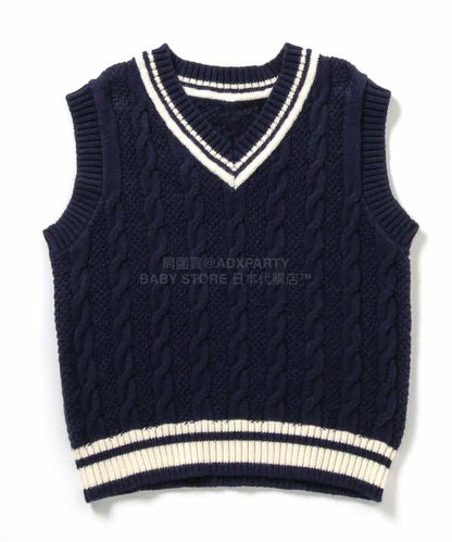 日本童裝 BREEZE 針織背心 90-130cm 男童款 冬季 TOPS 面試/宴會/表演
