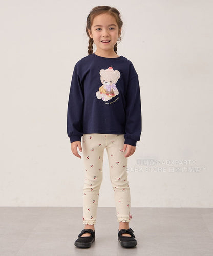 日本童裝 aF#a325 彈力打底褲 90-130cm 女童款 秋季 PANTS