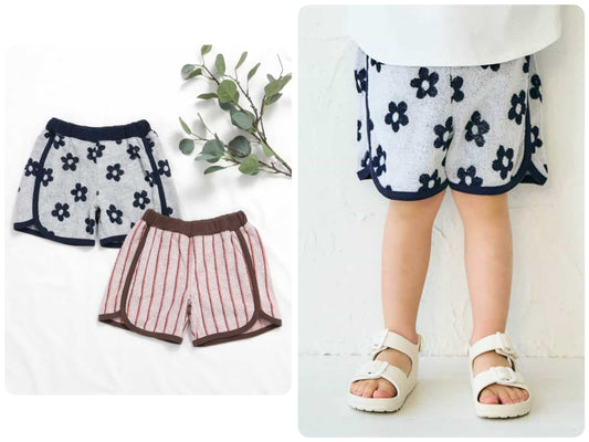 Japanese children's clothing apres les cours fleece shorts 80-130cm boys summer PANTS 