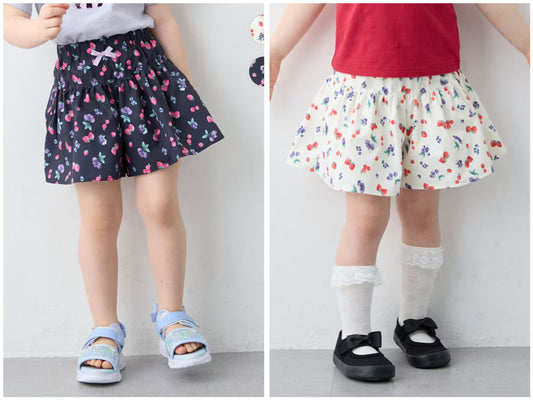 日本童裝 aF#a325 水果印花裙褲 100-150cm 女童款 夏季 PANTS
