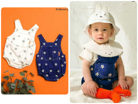 日本童裝 apres les cours x Dick Bruna Miffy 連衣 70-80cm 男童款/女童款 夏季 Jumpsuit