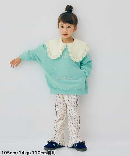 日本童裝 p.premier 蕾絲花邊荷葉邊上衣 80-140cm 女童款 秋季 TOPS