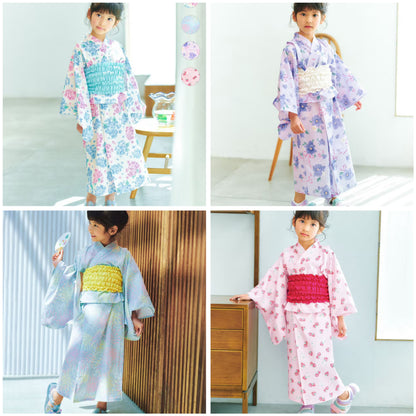 日本童裝 aF#a325 2Way 日本浴衣3件套裝 日本和服 110-140cm 女童款 夏季 OUTERWEAR DRESSES 日本夏祭慶典特輯