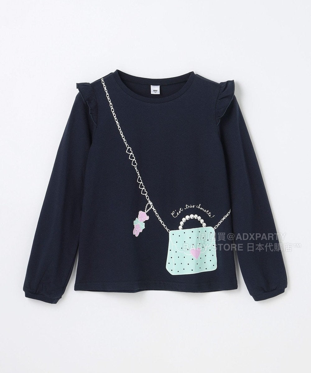 日本童裝 aF#a325 百搭休閒上衣 90-160cm 女童款 秋季 TOPS
