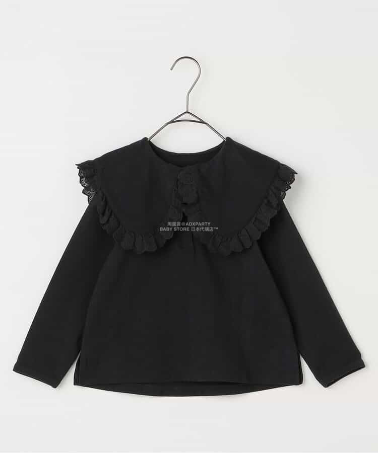 日本童裝 p.premier 蕾絲花邊荷葉邊上衣 80-140cm 女童款 秋季 TOPS
