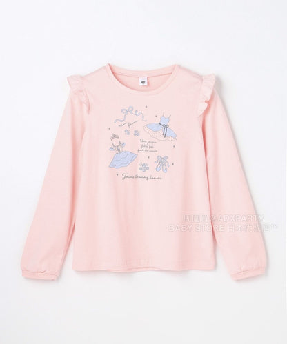 日本童裝 aF#a325 百搭休閒上衣 90-160cm 女童款 秋季 TOPS