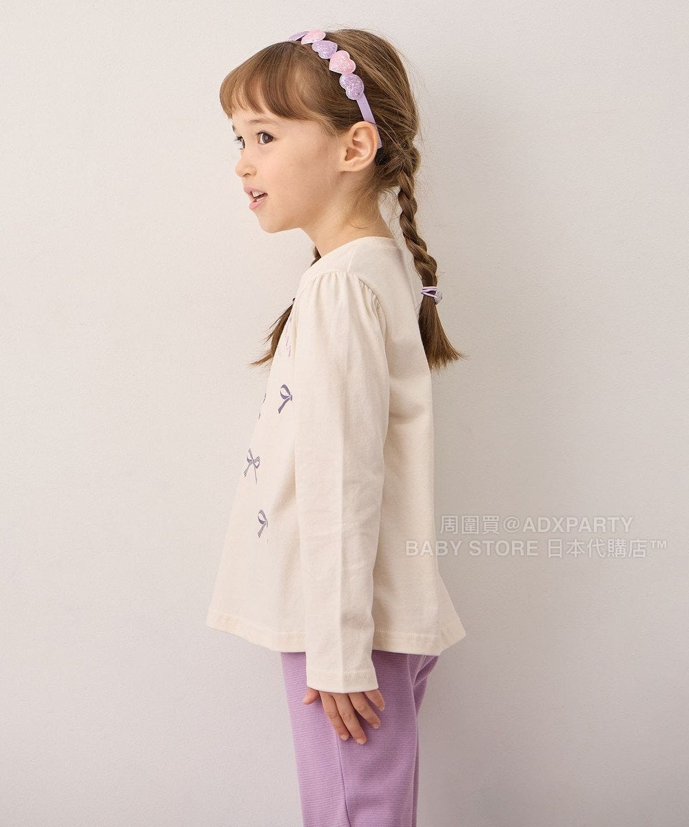 日本童裝 aF#a325 百搭休閒上衣 90-160cm 女童款 秋季 TOPS