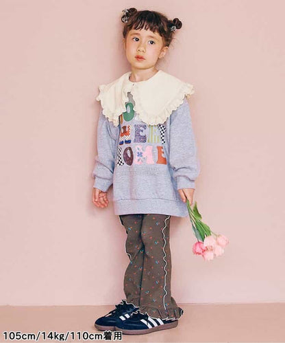 日本童裝 p.premier 蕾絲花邊荷葉邊上衣 80-140cm 女童款 秋季 TOPS
