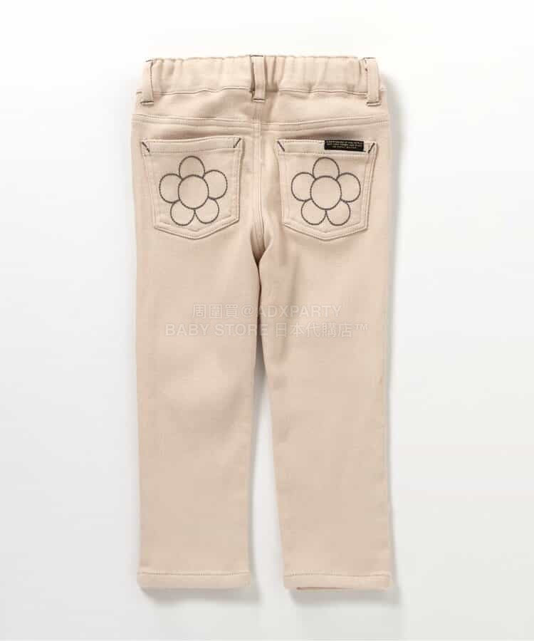 日本童裝 BREEZE 花花刺繡口袋牛仔褲 80-140cm 女童款 冬季 PANTS