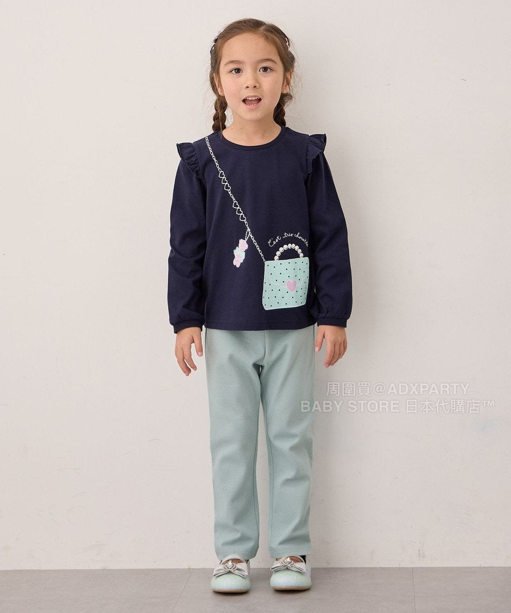 日本童裝 aF#a325 百搭休閒上衣 90-160cm 女童款 秋季 TOPS
