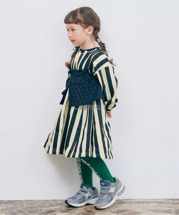 日本童裝 p.premier 喇叭形剪裁連身裙 80-140cm 女童款 秋季 DRESSES