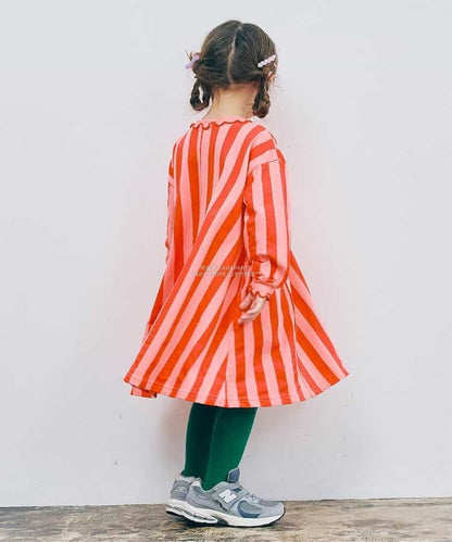 日本童裝 p.premier 喇叭形剪裁連身裙 80-140cm 女童款 秋季 DRESSES