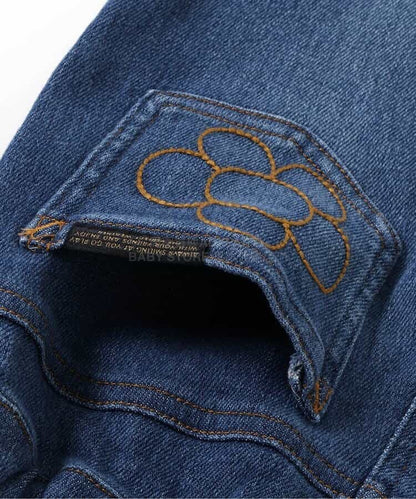 日本童裝 BREEZE 花花刺繡口袋牛仔褲 80-140cm 女童款 冬季 PANTS