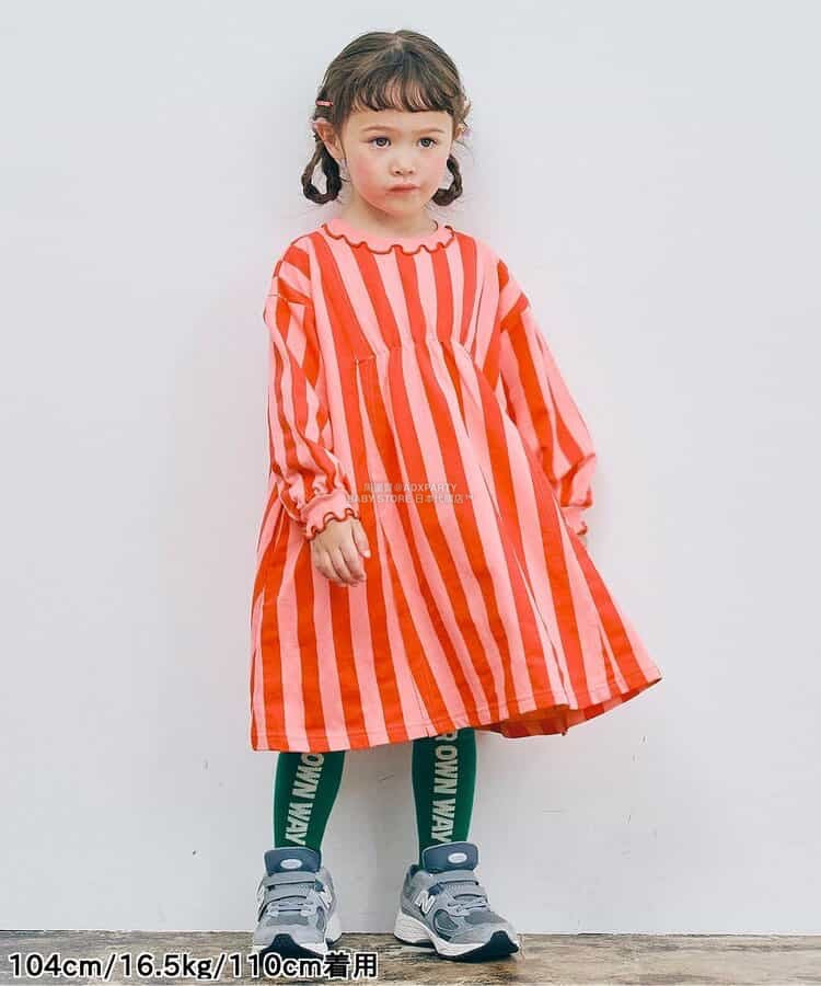 日本童裝 p.premier 喇叭形剪裁連身裙 80-140cm 女童款 秋季 DRESSES