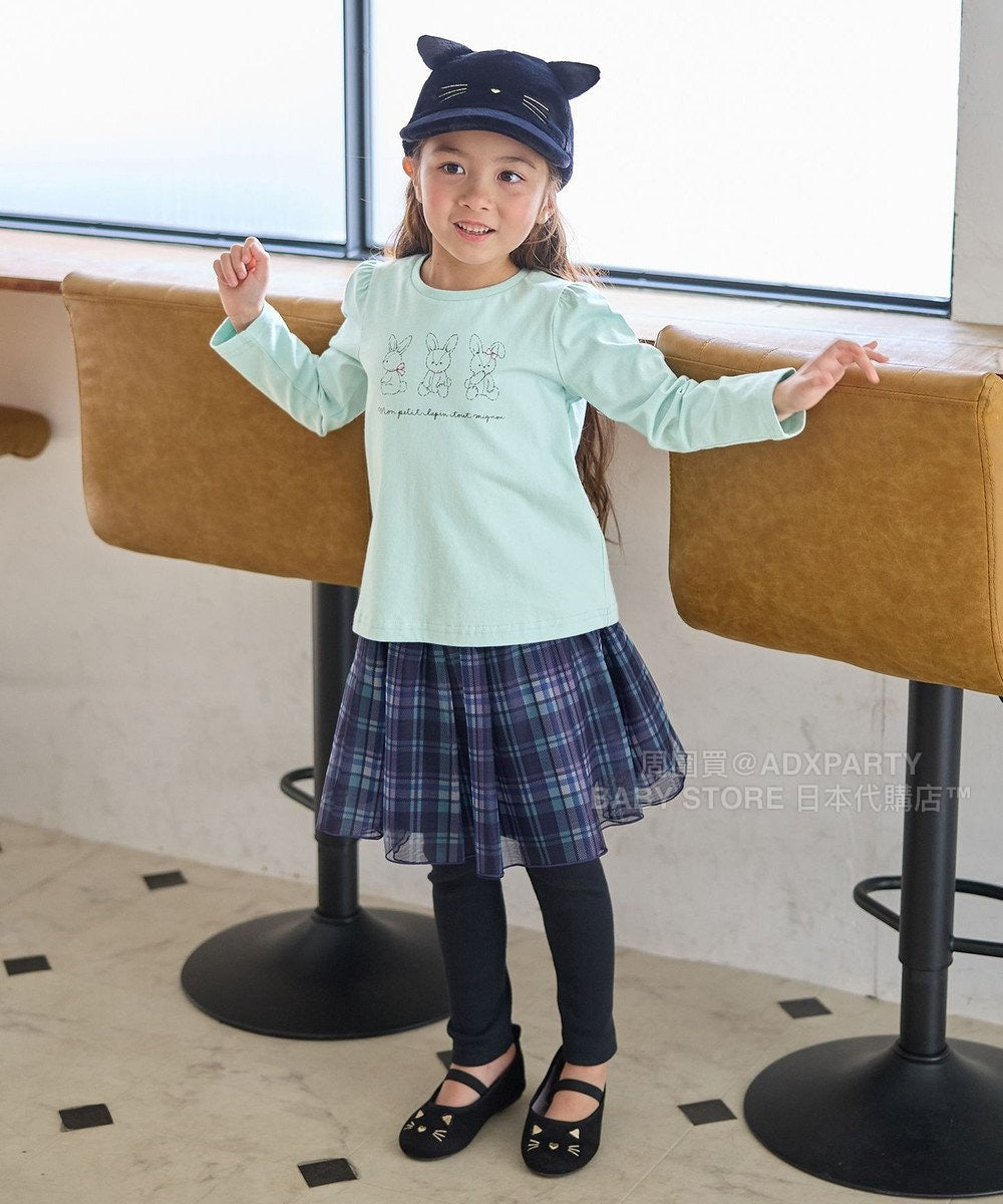 日本童裝 aF#a325 百搭休閒上衣 90-160cm 女童款 秋季 TOPS