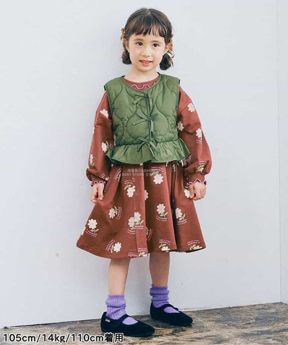 日本童裝 p.premier 喇叭形剪裁連身裙 80-140cm 女童款 秋季 DRESSES