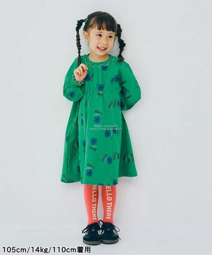 日本童裝 p.premier 喇叭形剪裁連身裙 80-140cm 女童款 秋季 DRESSES