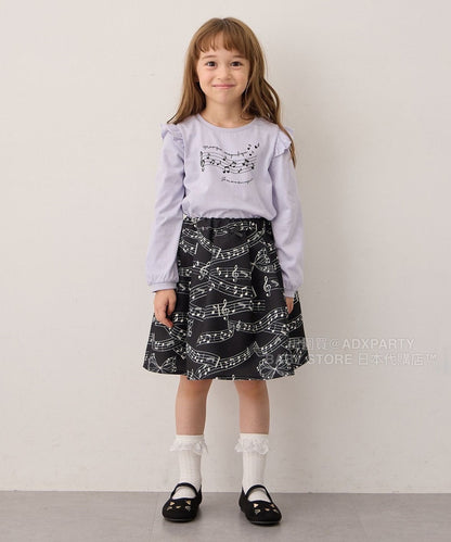 日本童裝 aF#a325 可愛印花短裙 110-160cm 女童款 秋季 SKIRTS