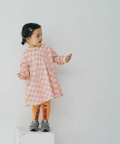 日本童裝 p.premier 喇叭形剪裁連身裙 80-140cm 女童款 秋季 DRESSES