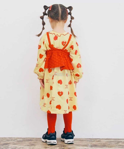 日本童裝 p.premier 喇叭形剪裁連身裙 80-140cm 女童款 秋季 DRESSES