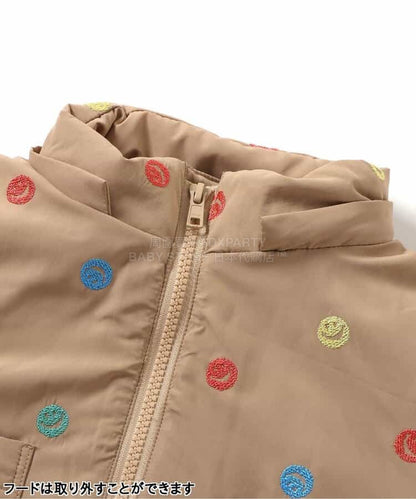 日本童裝 BREEZE 刺繡圖案夾棉外套 90-130cm 男童款 冬季(適合香港平均溫度、寒冷天氣、溫度低天氣）OUTERWEAR