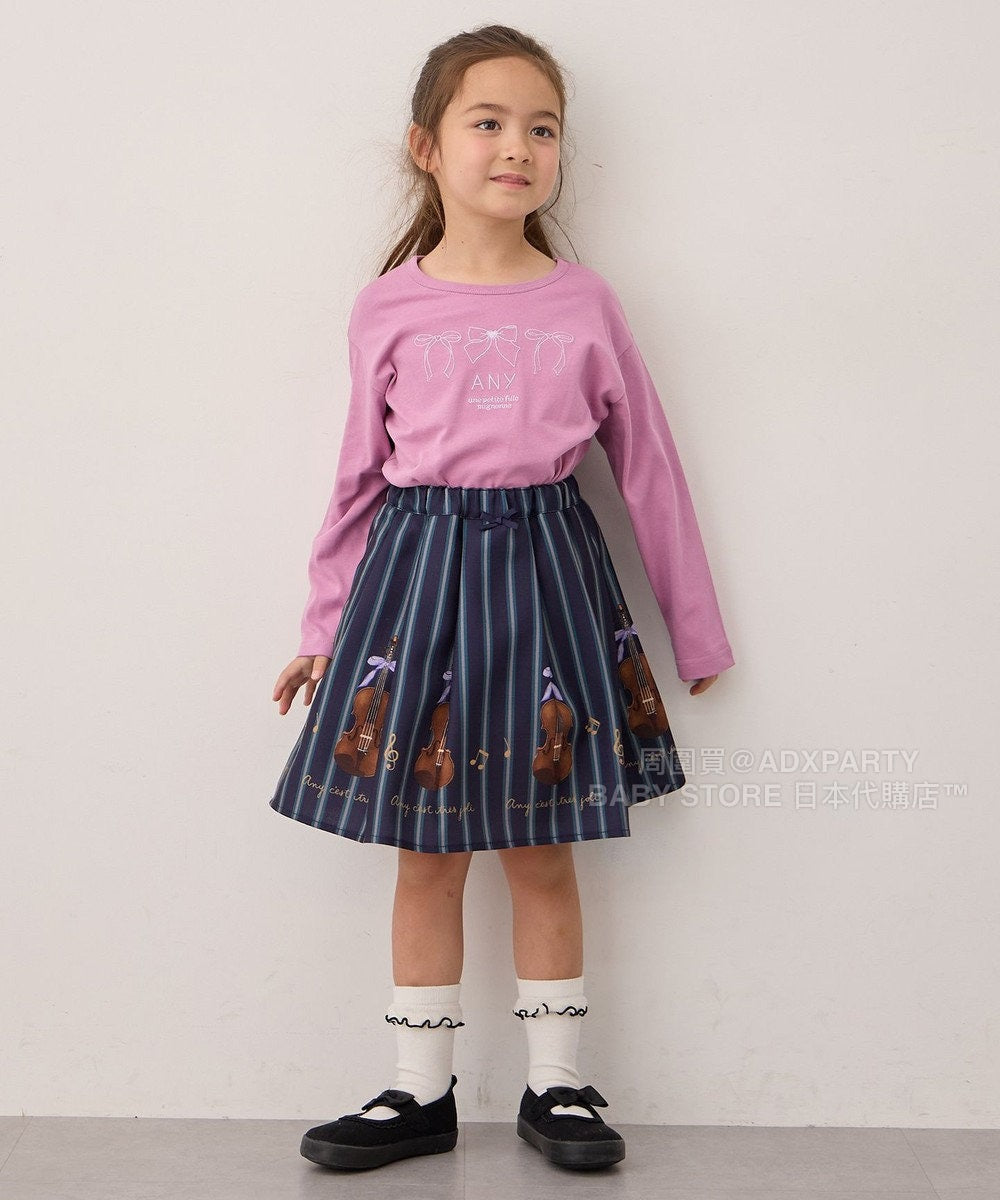 日本童裝 aF#a325 百搭休閒上衣 90-160cm 女童款 秋季 TOPS