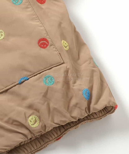 日本童裝 BREEZE 刺繡圖案夾棉外套 90-130cm 男童款 冬季(適合香港平均溫度、寒冷天氣、溫度低天氣）OUTERWEAR