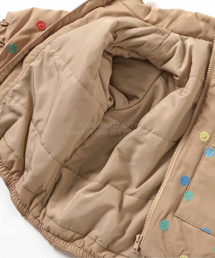 日本童裝 BREEZE 刺繡圖案夾棉外套 90-130cm 男童款 冬季(適合香港平均溫度、寒冷天氣、溫度低天氣）OUTERWEAR