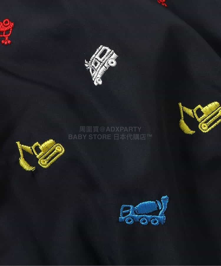 日本童裝 BREEZE 刺繡圖案夾棉外套 90-130cm 男童款 冬季(適合香港平均溫度、寒冷天氣、溫度低天氣）OUTERWEAR