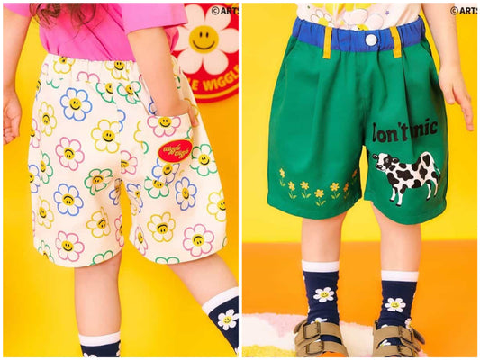 日本童裝 apres les cours x WIGGLE WIGGLE 可愛短褲 80-130cm 男童款/女童款 夏季 PANTS