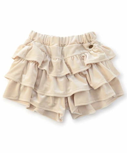 日本童裝 SERAPH 天鵝絨層疊裙褲 80-140cm 女童款 秋季 PANTS